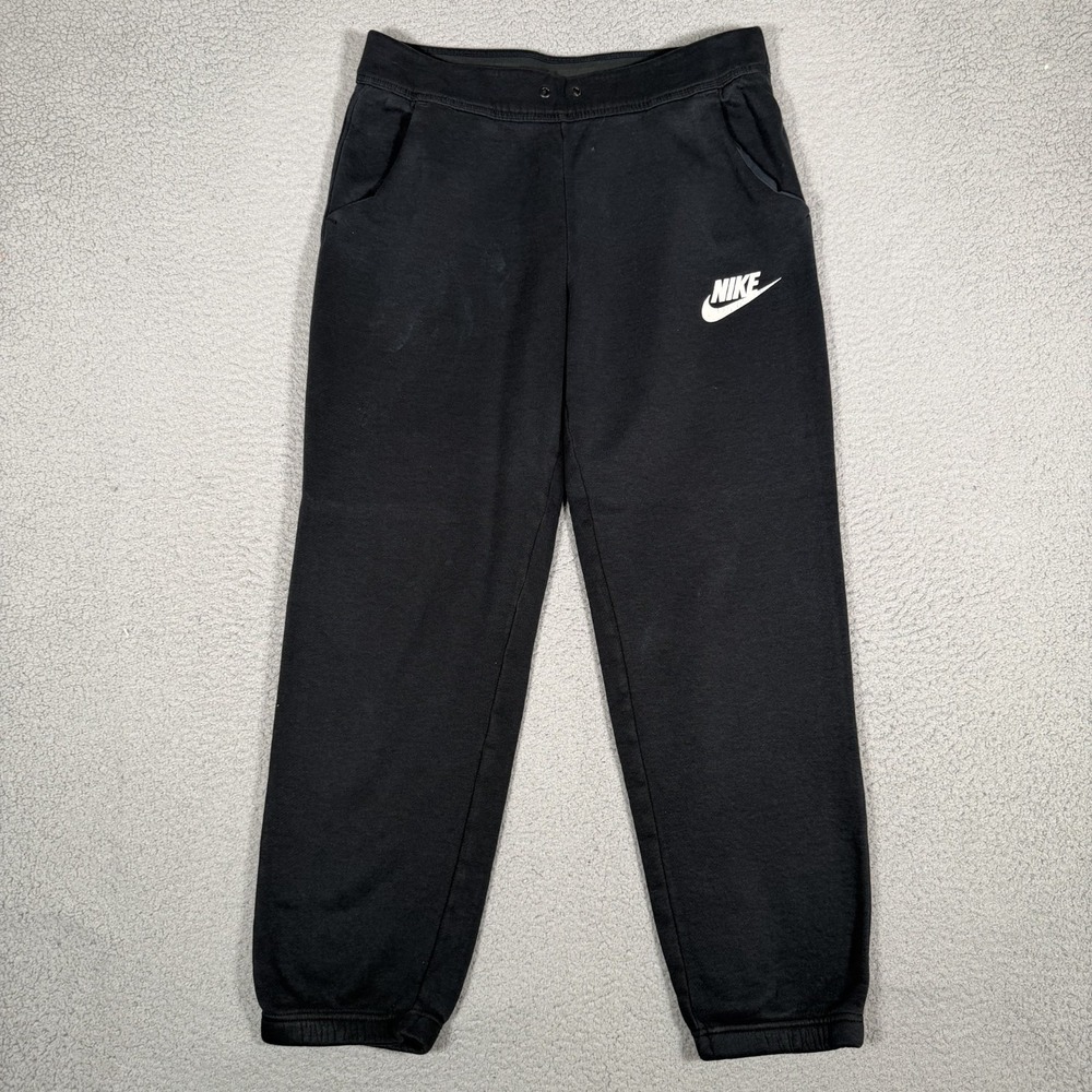 Nike Pants Womens Medium Black Sportswear Rally Loose Sweatpants Cotton Blend